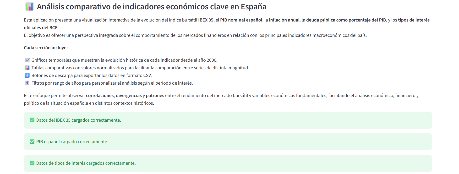 Vista de incidencias y servicios especiales