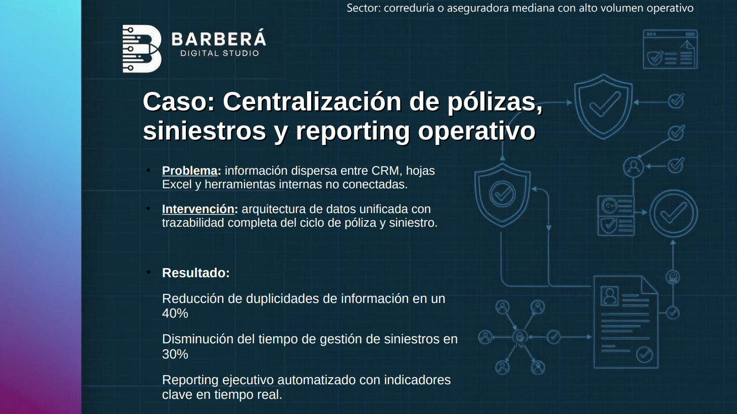 Estructuración de procesos y trazabilidad en gestión de pólizas